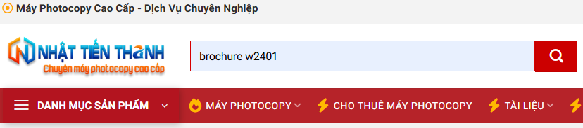 Nhập brochure + Model để hiển thị brochure cần tìm
